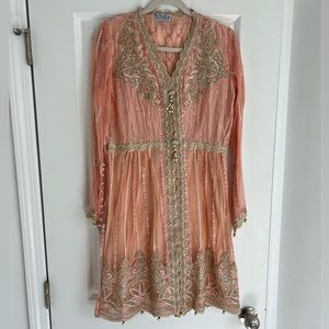 Pink Anaya by Kiran Chaudhry Kurta Shalwar - 3 Pieces